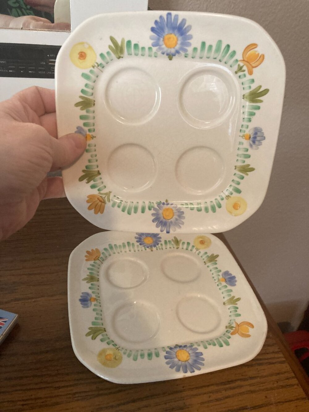 Susie Cooper "Devilled Egg" Platters ~  Set of 3